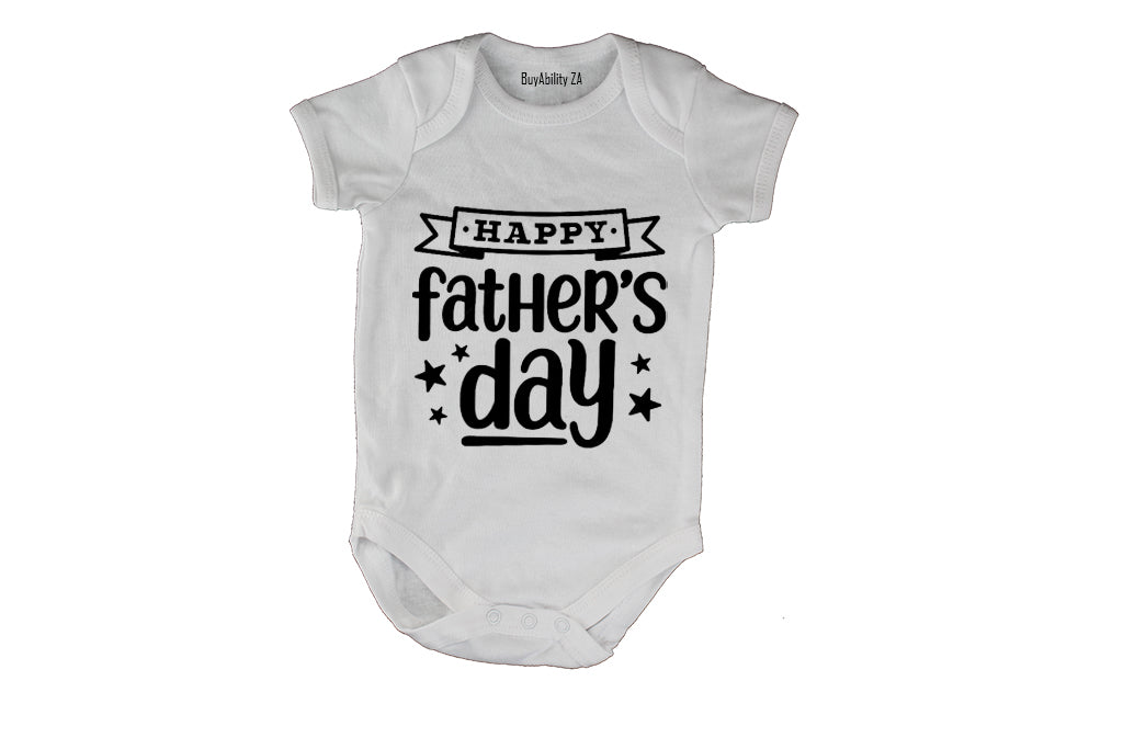 Happy Fathers Day - Banner - Baby Grow