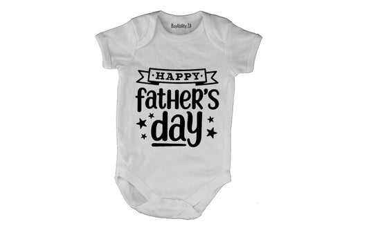 Happy Fathers Day - Banner - Baby Grow