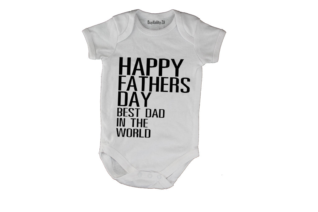 Happy Fathers Day - Best Dad - Baby Grow