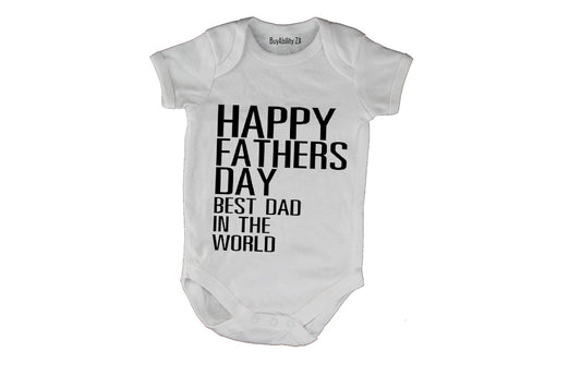 Happy Fathers Day - Best Dad - Baby Grow