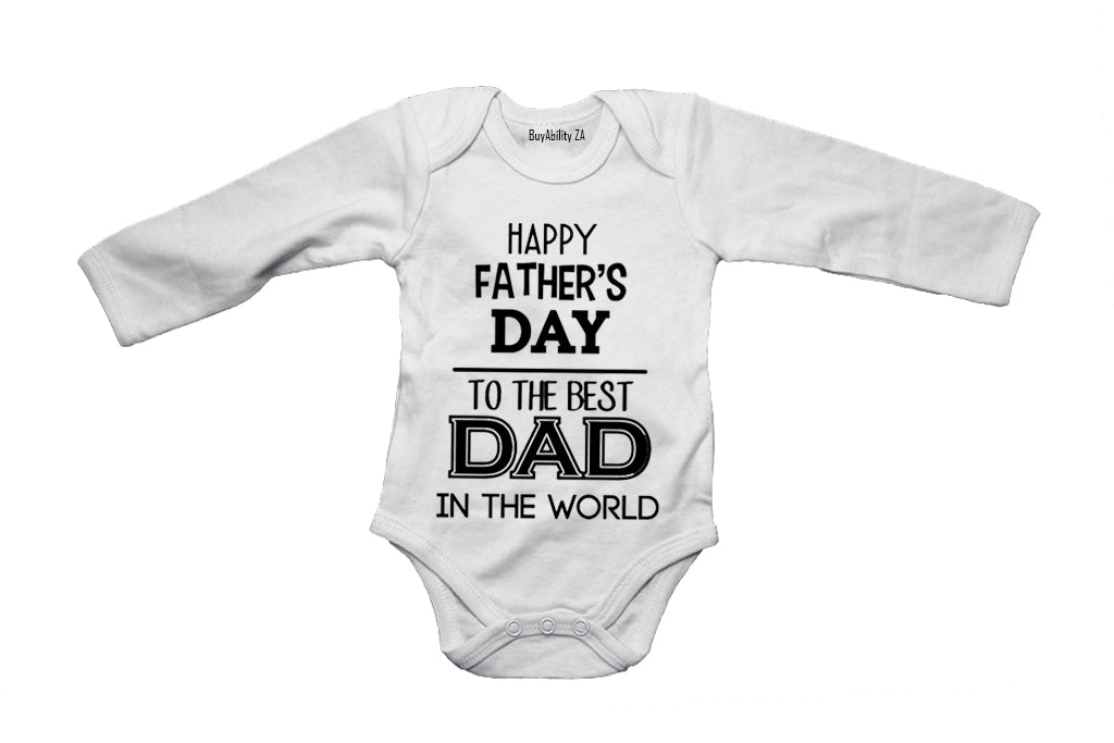 Happy Father's Day - Best Dad - Baby Grow
