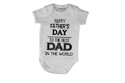 Happy Father's Day - Best Dad - Baby Grow