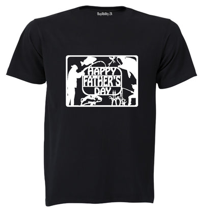 Happy Fathers Day - Fishing - Adults - T-Shirt