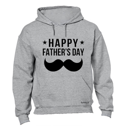 Happy Fathers Day - Mustache & Stars - Hoodie