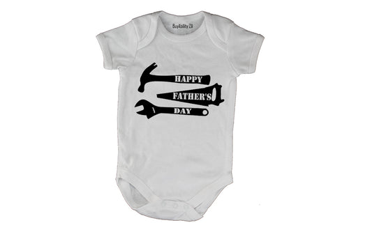 Happy Fathers Day - Tools - Baby Grow