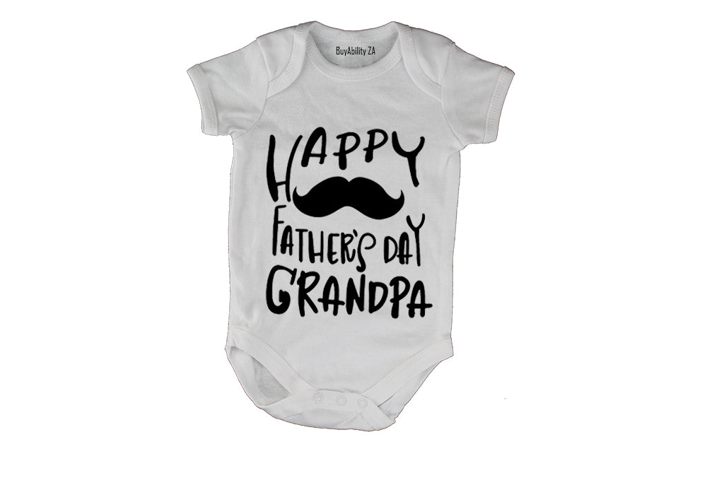 Happy Fathers Day Grandpa - Baby Grow