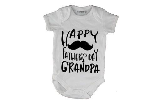 Happy Fathers Day Grandpa - Baby Grow