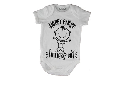Happy Father's Day - Sketch - Baby Grow