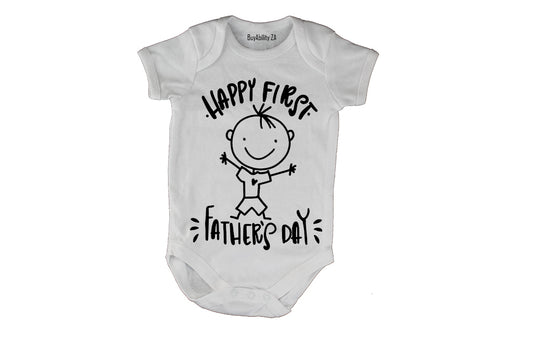 Happy Father's Day - Sketch - Baby Grow