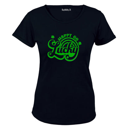 Happy Go Lucky - St. Patricks Day - Ladies - T-Shirt
