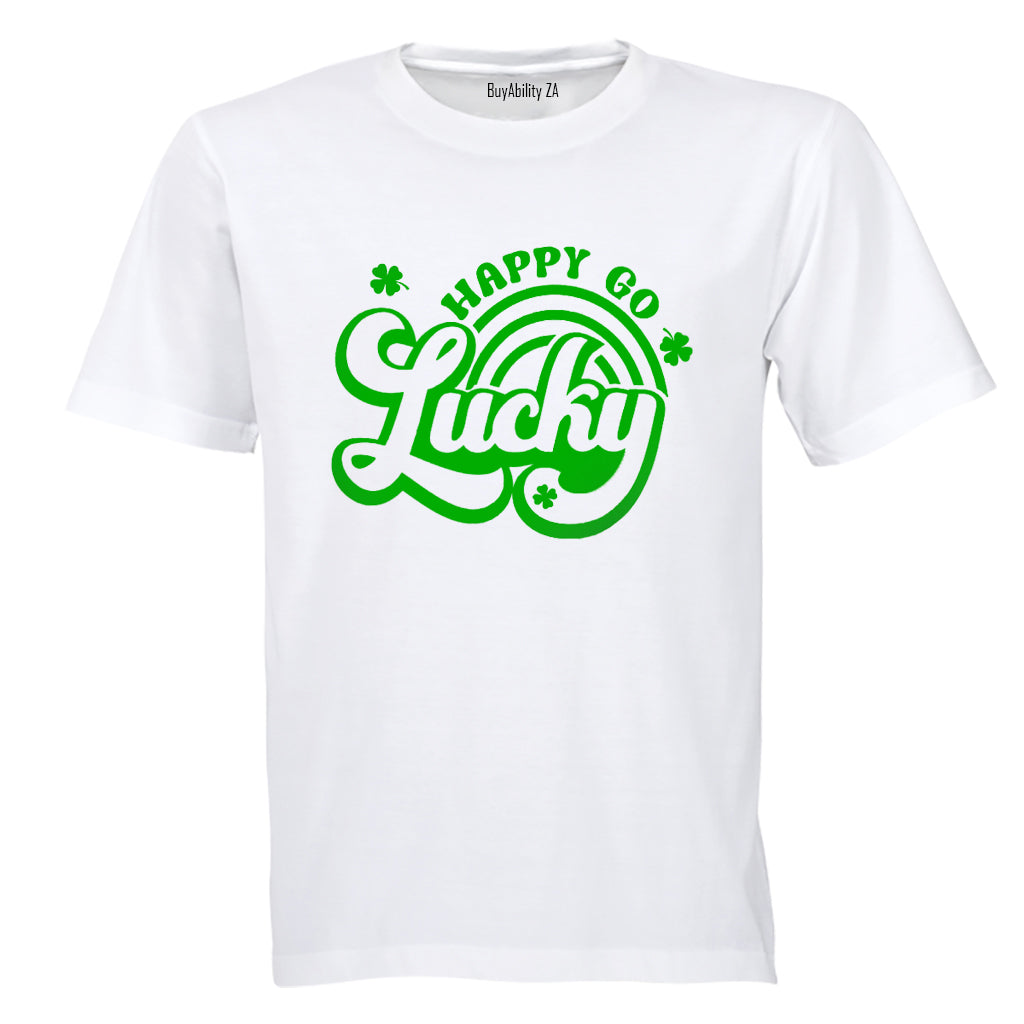 Happy Go Lucky - St. Patricks Day - Adults - T-Shirt