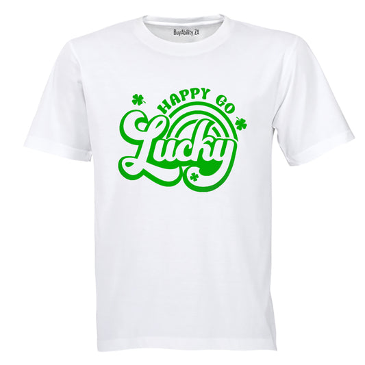 Happy Go Lucky - St. Patricks Day - Adults - T-Shirt