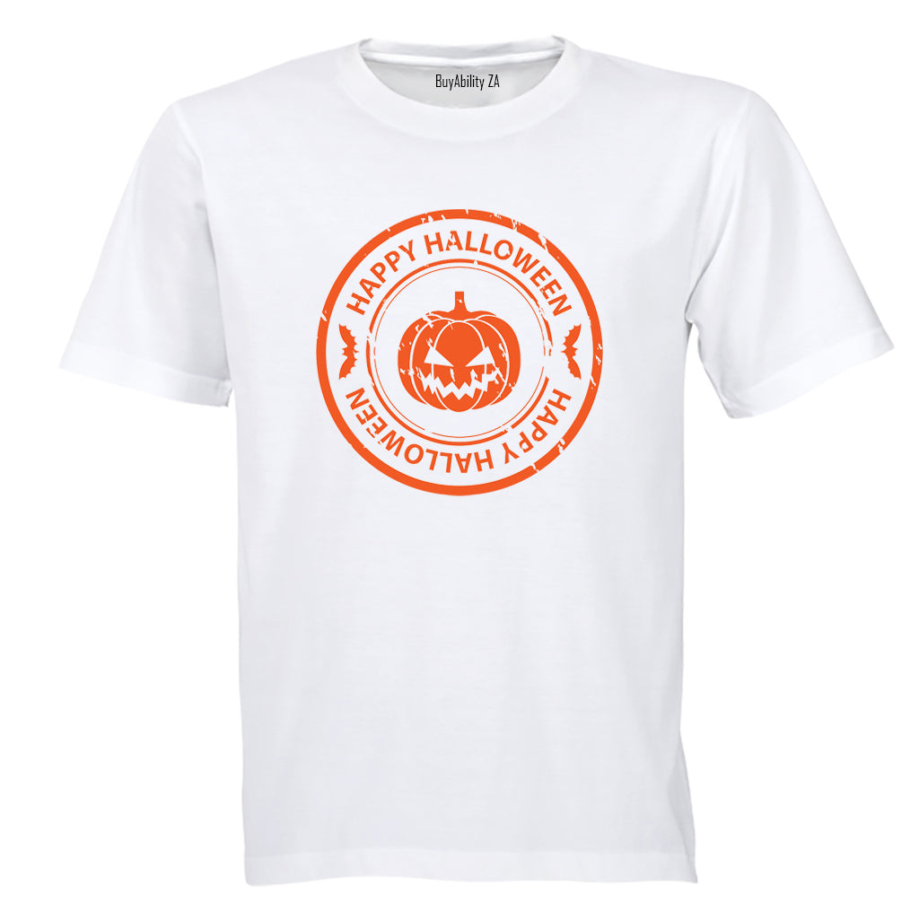 Happy Halloween - Orange Pumpkin - Kids T-Shirt