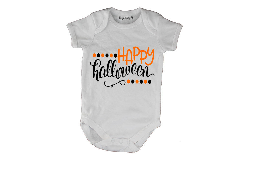 Happy Halloween - Dots - Baby Grow