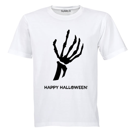 Skeleton Hand, Happy Halloween - Halloween Inspired! - Adults - T-Shirt