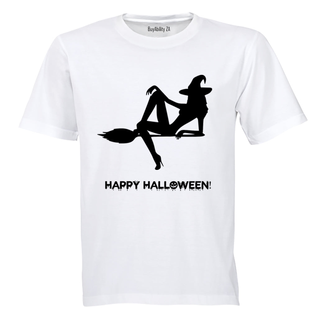 Witch on a Broomstick - Halloween Inspired! - Adults - T-Shirt