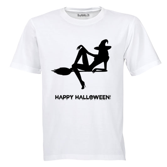 Witch on a Broomstick - Halloween Inspired! - Adults - T-Shirt