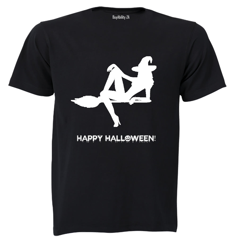 Witch on a Broomstick - Halloween Inspired! - Adults - T-Shirt