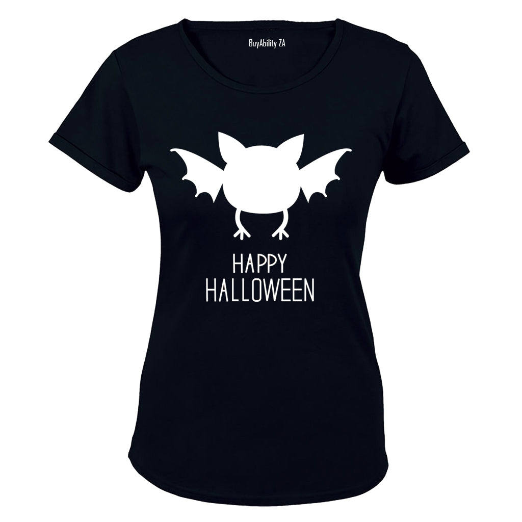 Happy Halloween - Cute Bat - Ladies - T-Shirt
