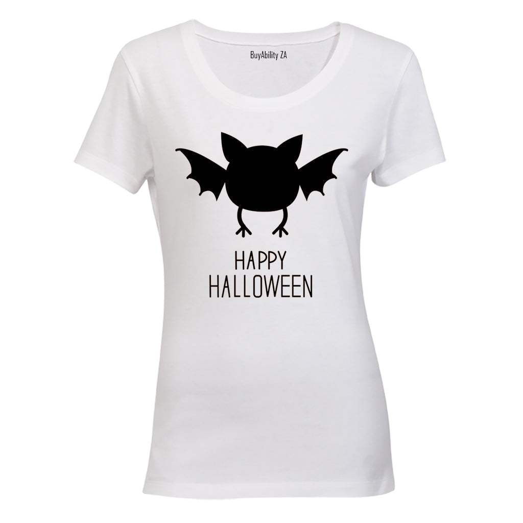 Happy Halloween - Cute Bat - Ladies - T-Shirt