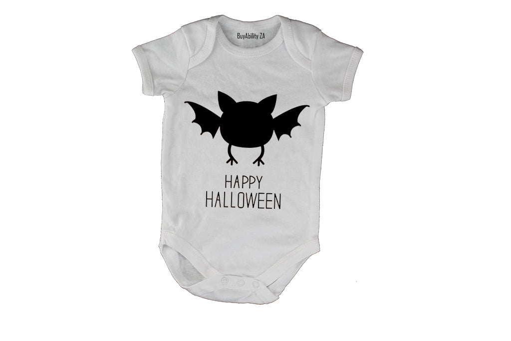 Happy Halloween - Cute Bat - Baby Grow