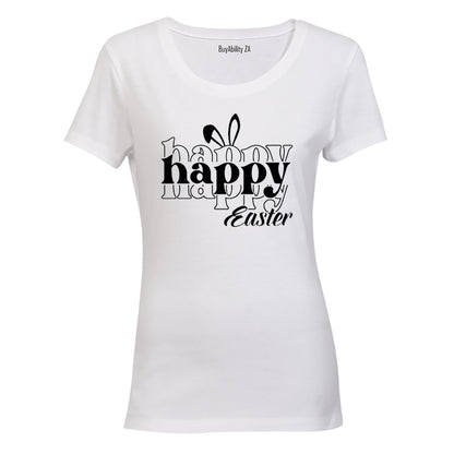 Happy Happy Easter - Ladies - T-Shirt