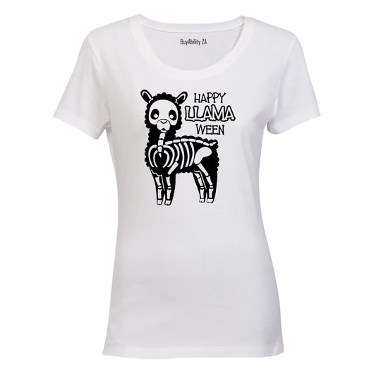 Happy Llama-ween - Halloween - Ladies - T-Shirt
