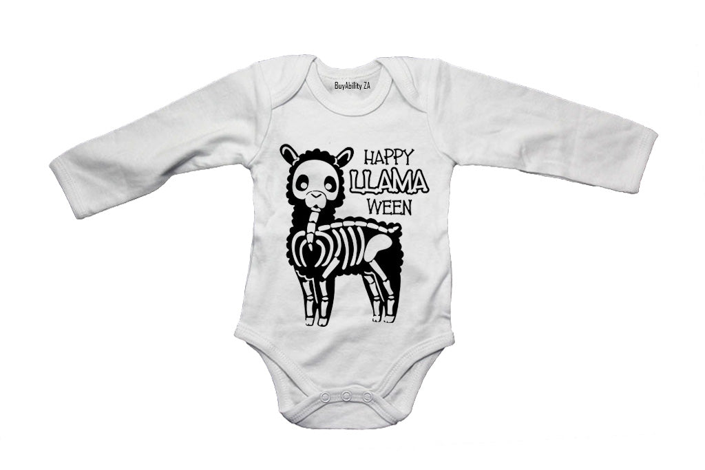 Happy Llama-ween - Halloween - Baby Grow