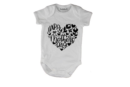 Happy Mother's Day - Heart- Baby Grow