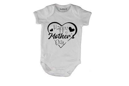 Happy Mothers Day - Hearts - Baby Grow