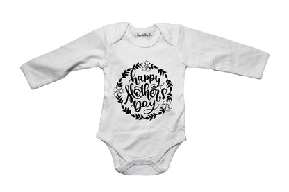 Happy Mother's Day - Wreath - Baby Grow