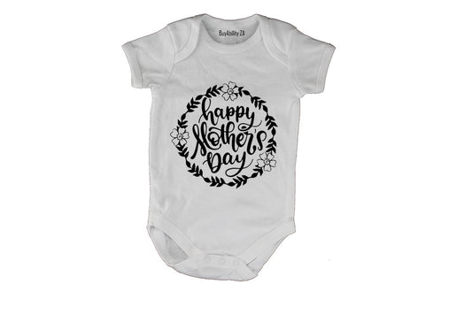 Happy Mother's Day - Wreath - Baby Grow