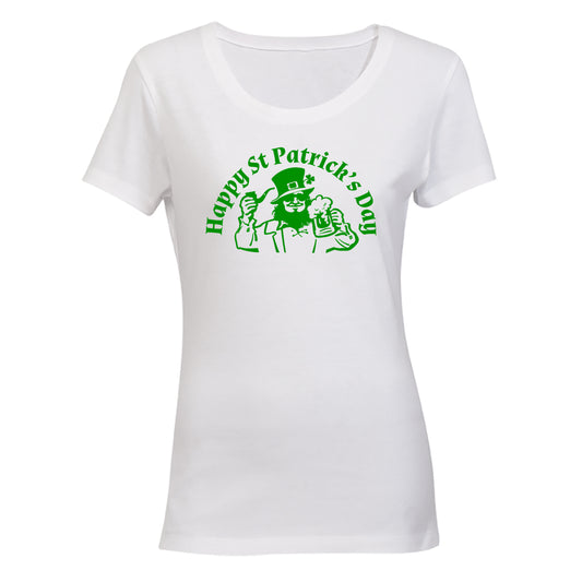 Happy St. Patricks Day - Irish - Ladies - T-Shirt - BuyAbility South Africa
