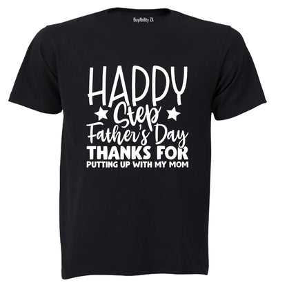 Happy Step-Father's Day - Adults - T-Shirt