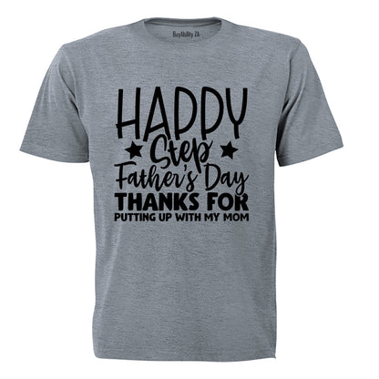 Happy Step-Father's Day - Adults - T-Shirt