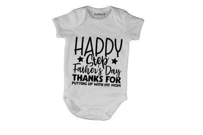 Happy Step-Father's Day - Baby Grow