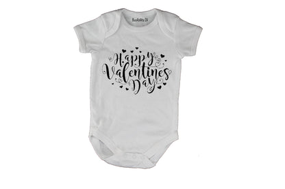 Happy Valentine's Day - Hearts - Baby Grow