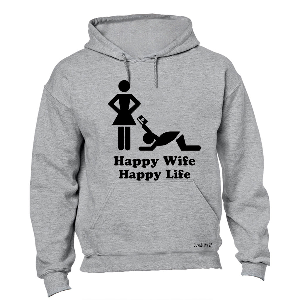 Happy Wife - Happy Life - Hoodie