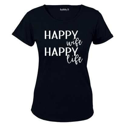 Happy Wife - Ladies - T-Shirt - BuyAbility