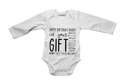Happy Birthday Daddy - Baby Grow