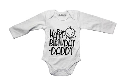Happy Birthday Daddy - Hugs - Baby Grow