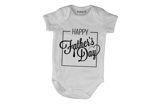 Happy Fathers Day - Square - Baby Grow