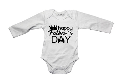 Happy Fathers Day - Crown - Baby Grow