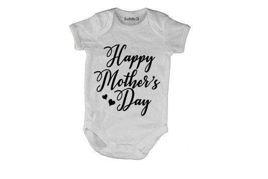 Happy Mother's Day - Cursive - Baby Grow