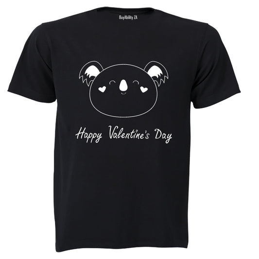 Happy Valentines Day - Koala - Adults - T-Shirt - BuyAbility