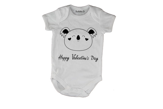 Happy Valentines Day - Koala - Baby Grow