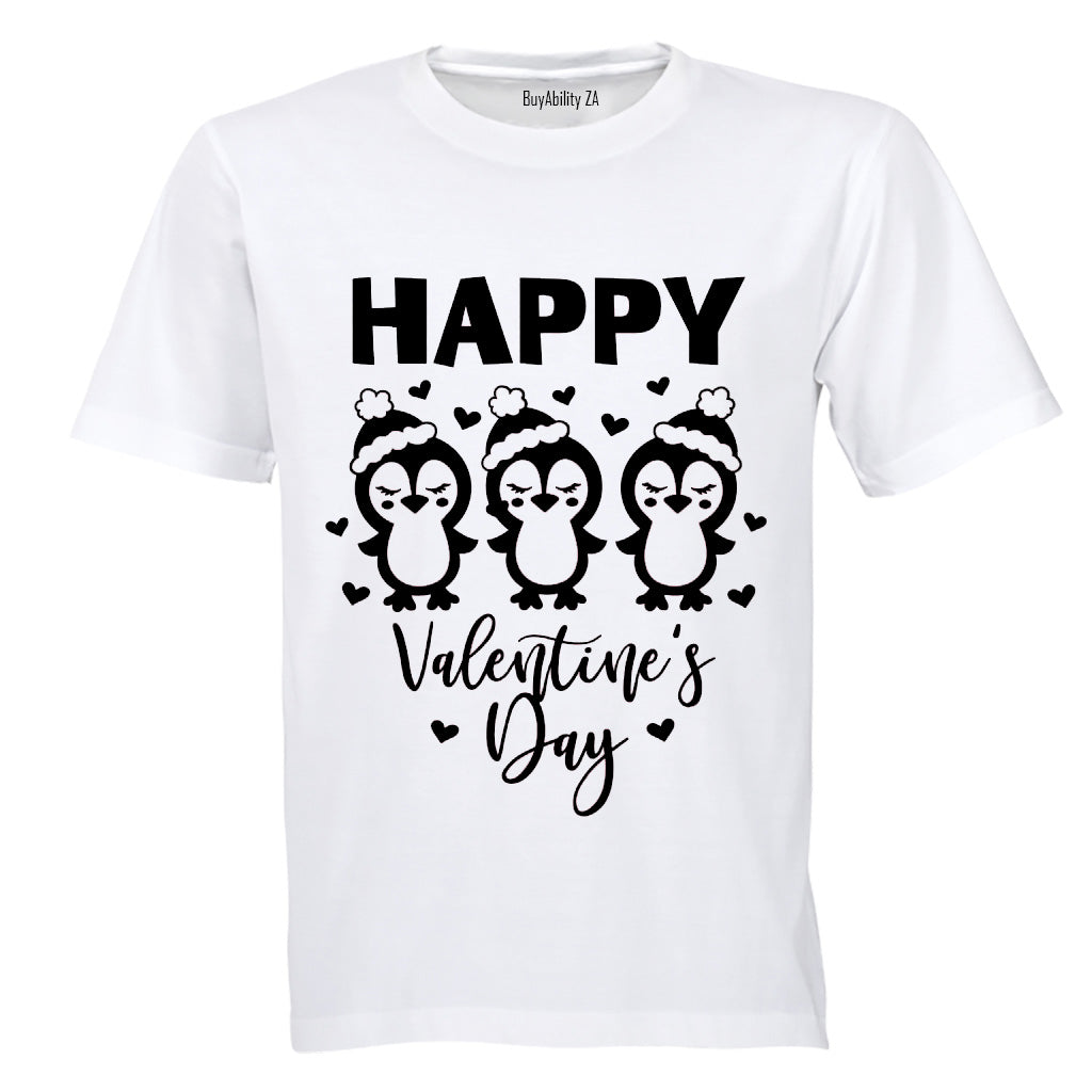 Happy Valentines Day - Penguins - Kids T-Shirt