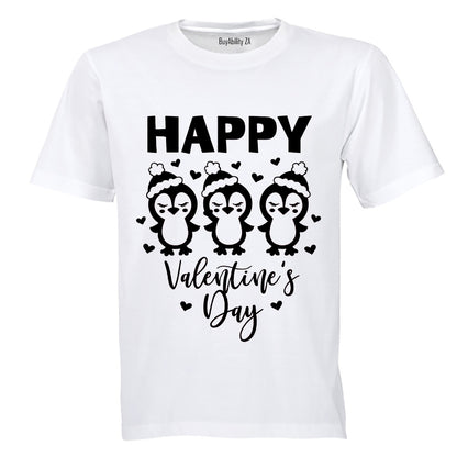 Happy Valentines Day - Penguins - Kids T-Shirt