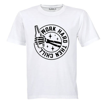Work Hard Then Chill - Adults - T-Shirt
