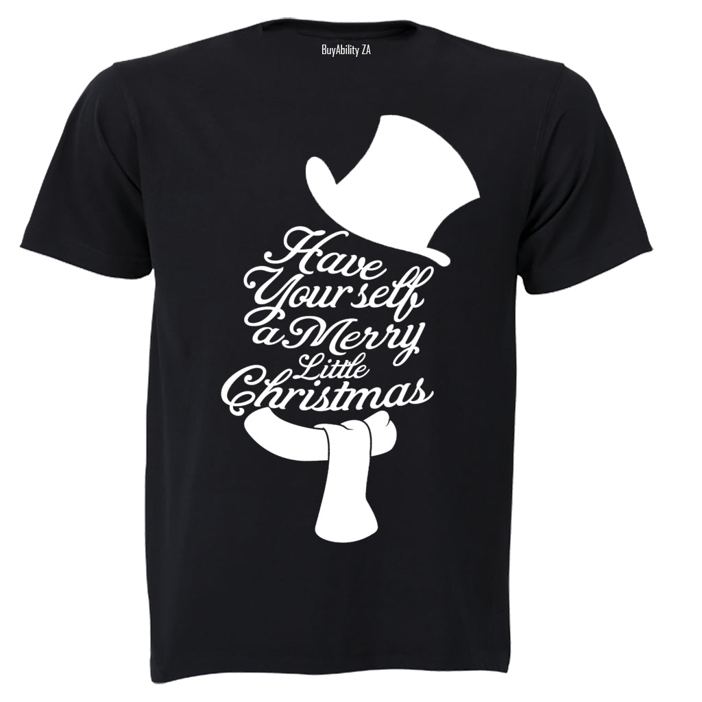 A Merry Little Christmas - Snowman - Kids T-Shirt